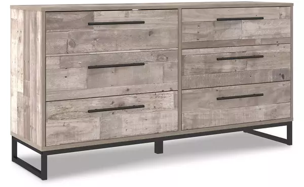 neilsville whitewash six drawer dresser by ashley