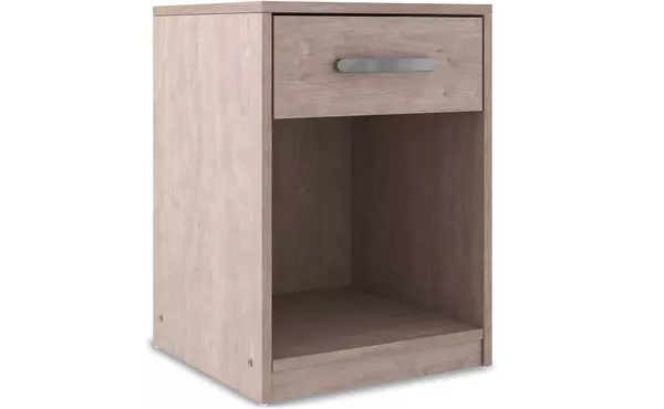 flannia gray one drawer night stand by ashley