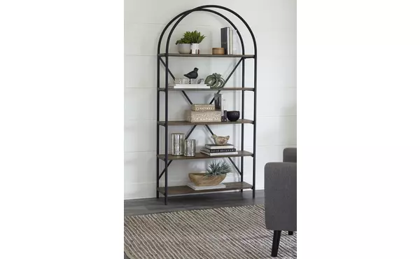 galtbury brown/black bookcase by ashley