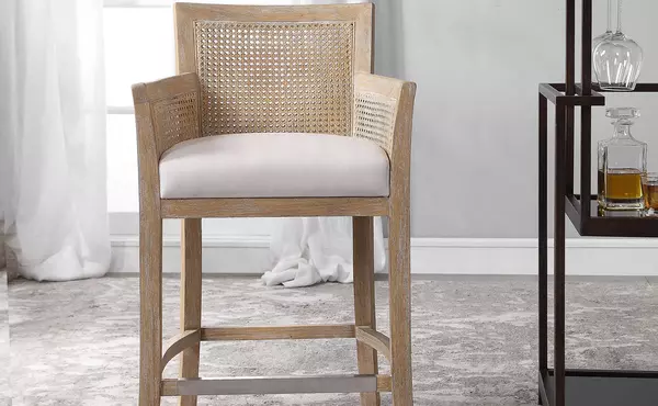 encore counter stool, natural by uttermost