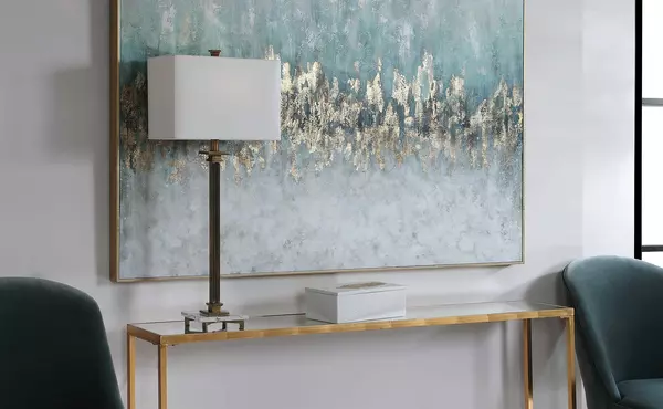 divide hand painted canvas hp by uttermost