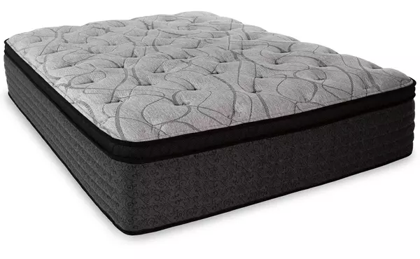 hybrid 1600 light gray king mattress by ashley