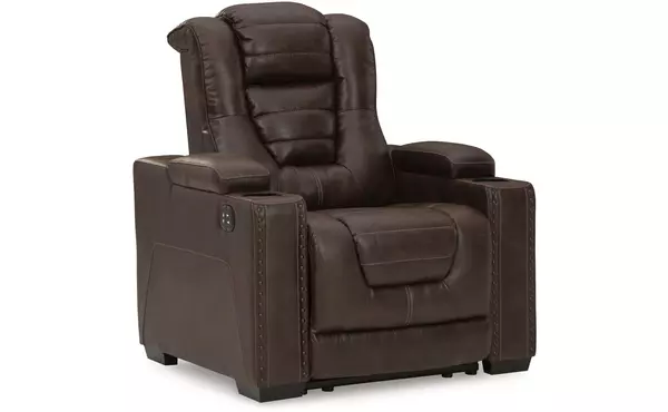 owner's box thyme pwr recliner/adj headrest by ashley