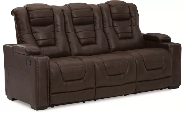 owner's box thyme pwr rec sofa with adj headrest by ashley