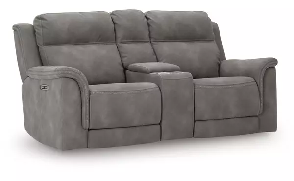 next-gen durapella slate pwr rec loveseat/con/adj hdrst by ashley