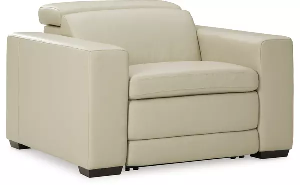 texline sand pwr recliner/adj headrest by ashley