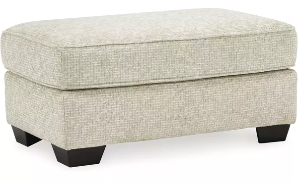 haisley ivory ottoman by ashley