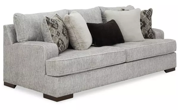 mercado pewter sofa by ashley