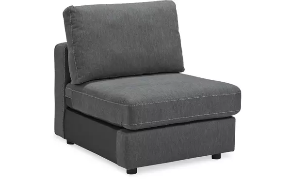 candela charcoal armless chair by ashley