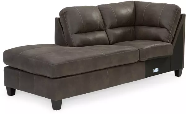 navi smoke laf corner chaise by ashley