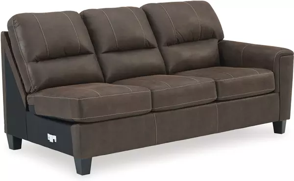 navi chestnut raf sofa by ashley