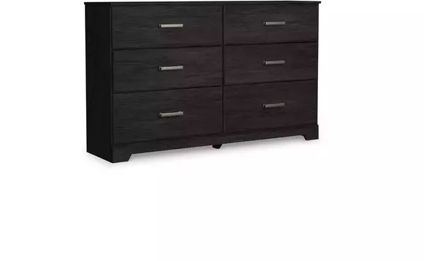 belachime charcoal six drawer dresser by ashley