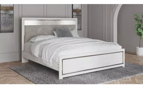 altyra white king panel footboard by ashley