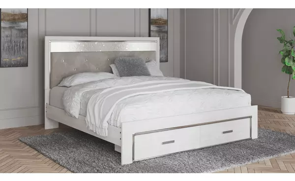 altyra white king storage footboard by ashley