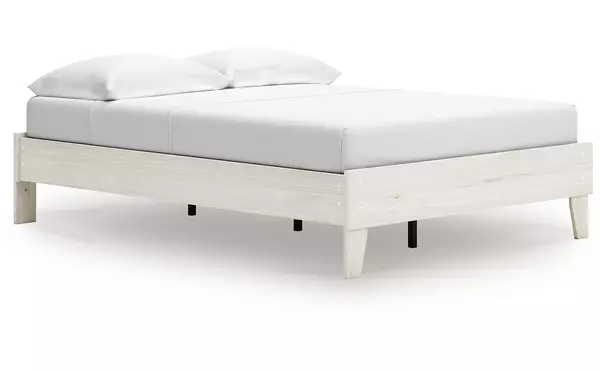 socalle light natural full platform bed by ashley