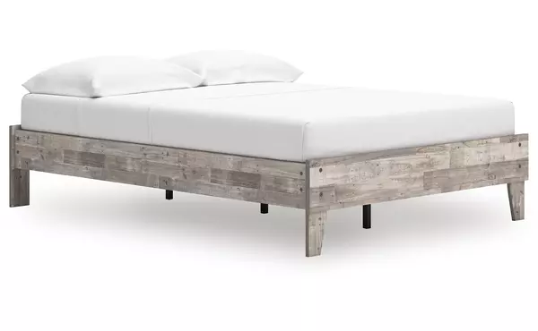 neilsville whitewash full platform bed by ashley