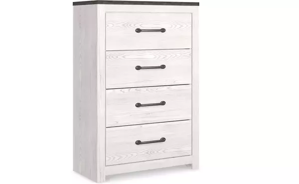 four drawer chest ashley gerridan white/gray B1190-44