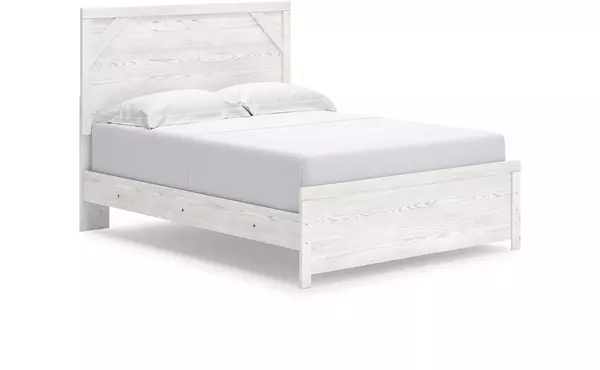 queen panel hdbd/ftbd ashley gerridan white/gray B1190-71