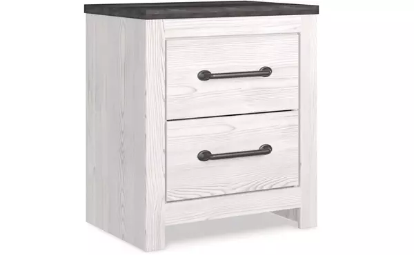 two drawer night stand ashley gerridan white/gray B1190-92