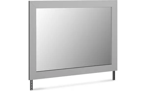 bedroom mirror ashley cottonburg light gray/white B1192-36