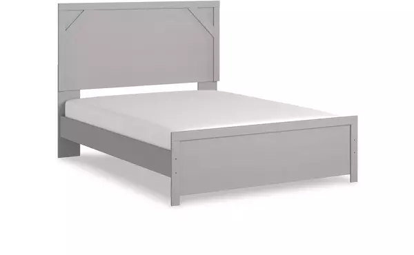 queen panel hdbd/ftbd ashley cottonburg light gray/white B1192-71