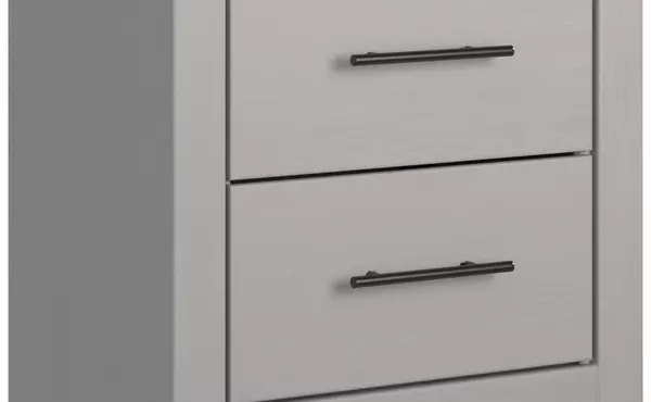 two drawer night stand ashley cottonburg light gray/white B1192-92