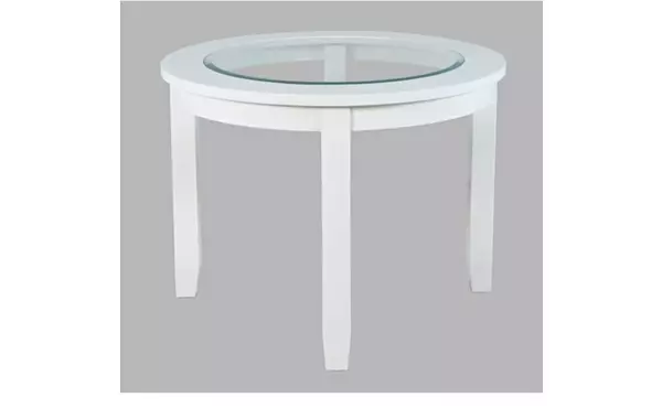 urban icon  42" round dining table mission viejo collection by jofran