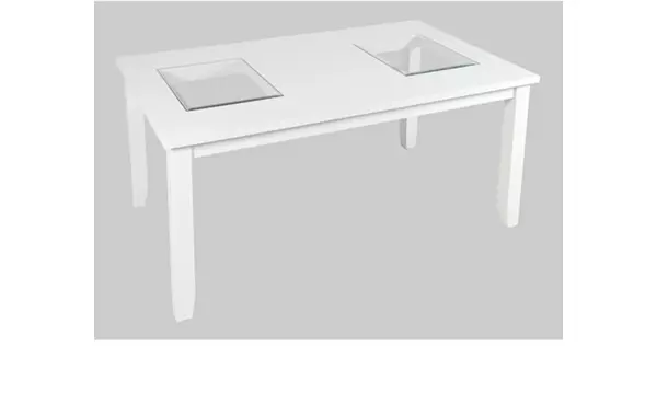 urban icon  dining table w/12" ext leaf mission viejo collection by jofran