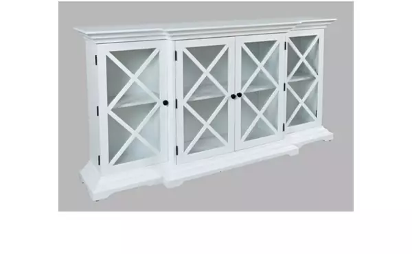carrington  four door 70" breakfront cabinet carrington collection by jofran