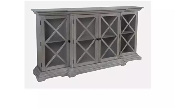 carrington  four door 70" breakfront cabinet carrington collection by jofran