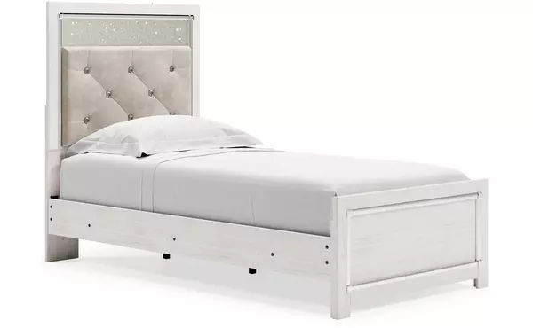 altyra white twin uph panel headboard by ashley