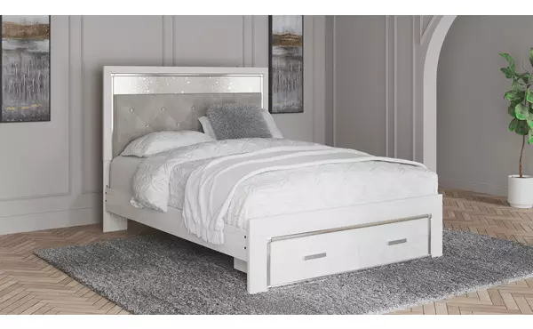 altyra white full uph panel headboard by ashley