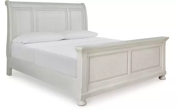 KING/CAL KING SLEIGH HEADBOARD ASHLEY Robbinsdale Antique White B742-78