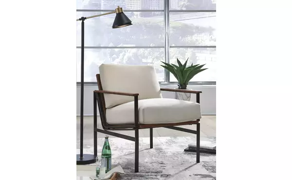 tilden ivory/brown accent chair by ashley