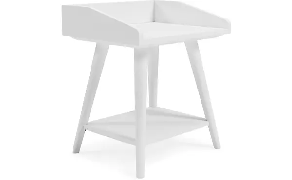 blariden white accent table by ashley