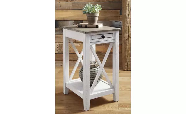 adalane white/gray accent table by ashley