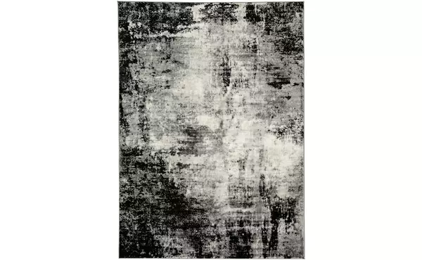 zekeman black/cream/gray large rug by ashley