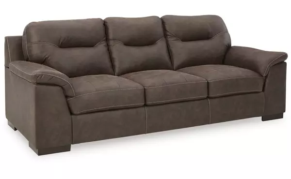 maderla walnut sofa by ashley