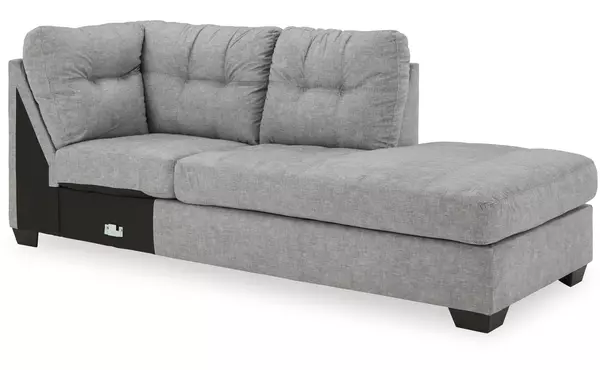 falkirk steel raf corner chaise by ashley