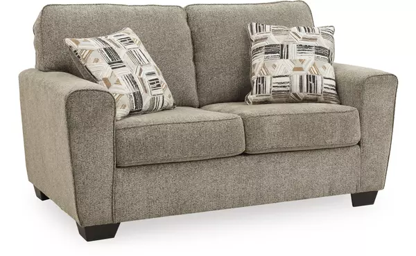 mccluer mocha loveseat by ashley