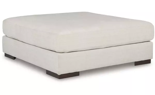 lyndeboro natural oversized accent ottoman by ashley