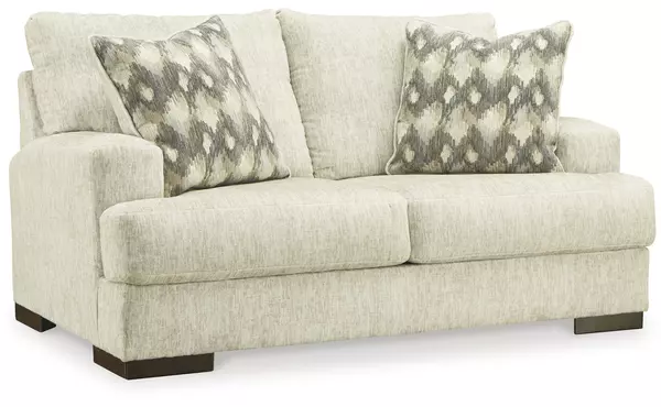caretti parchment loveseat by ashley