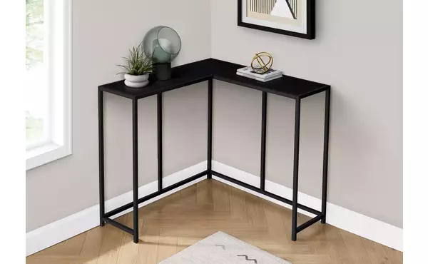accent table - 36 l - black - black corner console by monarch specialties
