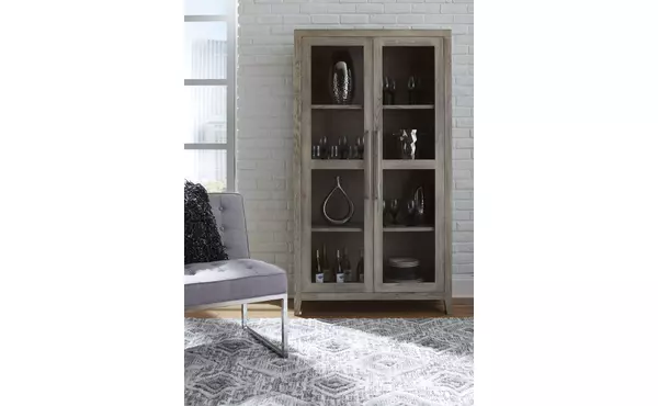 dalenville warm gray accent cabinet by ashley