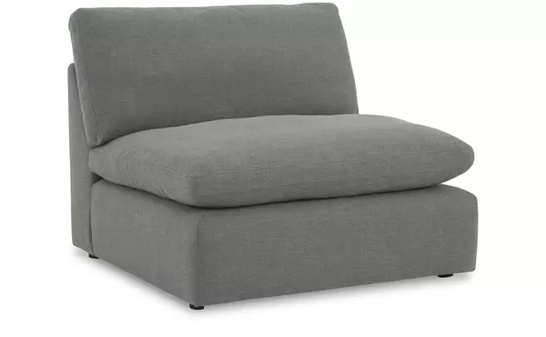 elyza smoke armless chair by ashley