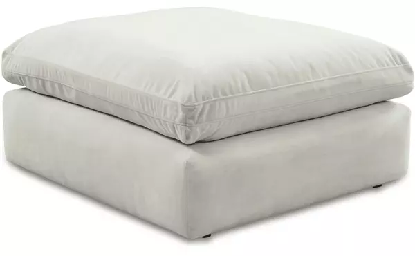 sophie light gray oversized accent ottoman by ashley
