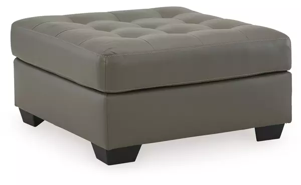 donlen gray oversized accent ottoman by ashley