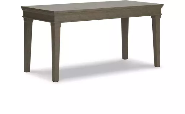 janismore weathered gray home office desk by ashley