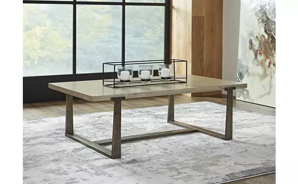 dalenville gray rectangular cocktail table by ashley