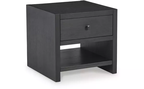 foyland black square end table by ashley
